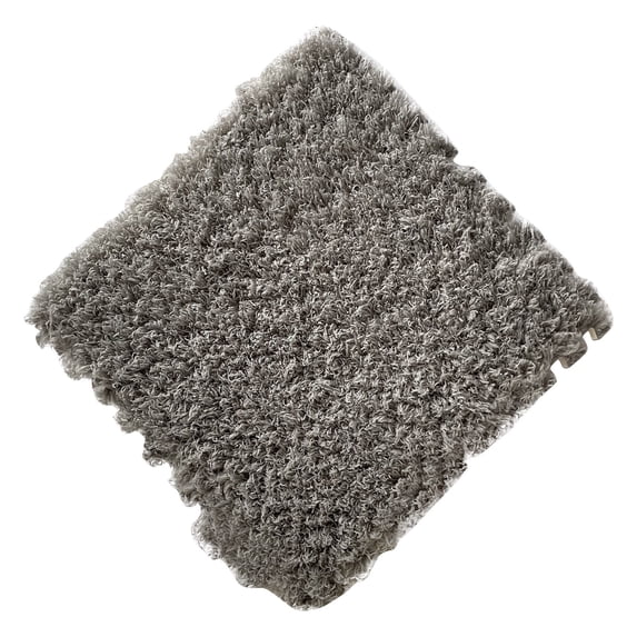Quinlirra Carpet Shaggy Soft Foam Mats, Fluffy Area Rugs, Protective Floor Tiles, Exercise Play Mat for Children Kids Room Home Parlor Bedroom-Gray&11.8*11.8inch