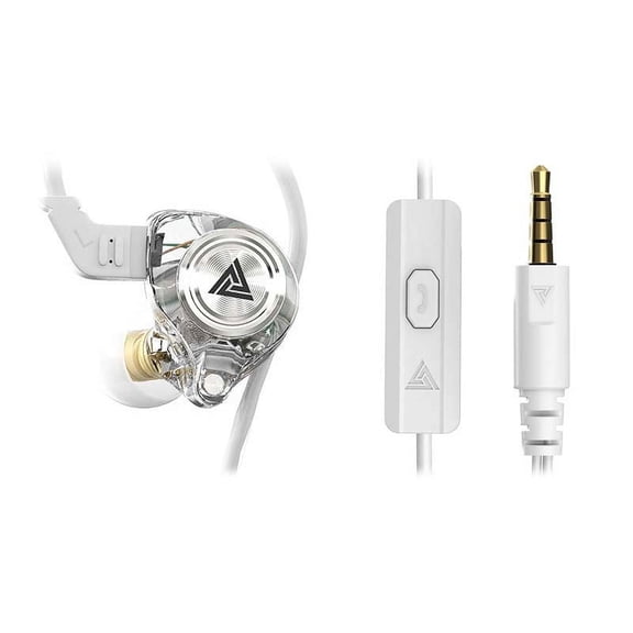 Todaioua 2pcs Wired Earphones In Ear Stereo Sound with Remote Control for Mobile Phones, Comfortable Fit, Noise Isolation, Universal Compatibility, Durable Cable White