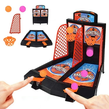 6PCS Tabletop Game Set, Basketball Shooting Game Desktop Basketball Toy Arcade Basketball Game for Kids, Basketball Toys for Boys