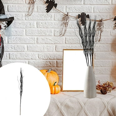 Artificial Lifelike Curly Willow Branches Decorative Dried Twigs, Fake Bendable Sticks Plastic Vines/Stems for Greenery Plants Vases Home office Party Decoration