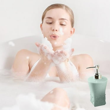 Todaioua Bathroom Resin Dispensing Set, Elegant Geometric Design, Soap & Toothbrush Holders, Luxury Accessories for Home & Hotel Decoration Blue