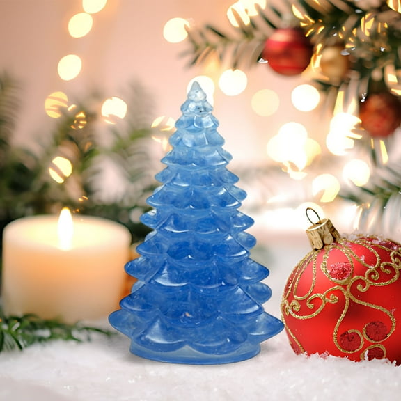 Christmas Tree Tabletop Decorations, Mini Xmas Tree Cute Decor Resin Christmas Miniature Adornment Microlandscape Supplies for Christmas Decoration