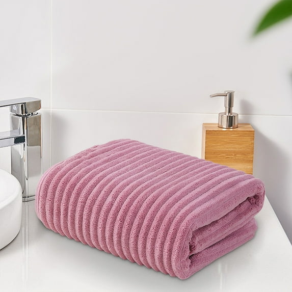 Coconuts Milk Bar Bath Towel - Super Absorbent, Quick Drying, Soft Cotton, Family-Friendly, I for Home, Beach, Gym, Spa, Durable, Luxurious Feel Purple