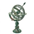 thumbnail image 1 of Todaioua Engraved Brass Armillary Sphere Globe Antique Finish Handcrafted Nautical Decor Astronomy Gift Home Office Desk Tabletop Decoration Vintage Brass Globe Collectible, 1 of 7