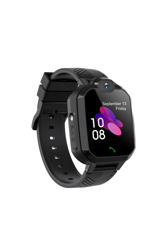 Clearance GPS Smart Watch for Kids GPS Tracker Phone Watch, Video Call SOS Alarm Voice Chat Message and Text Real-Time Tracking Smartwatch for Age 3-15 Gift (Black)