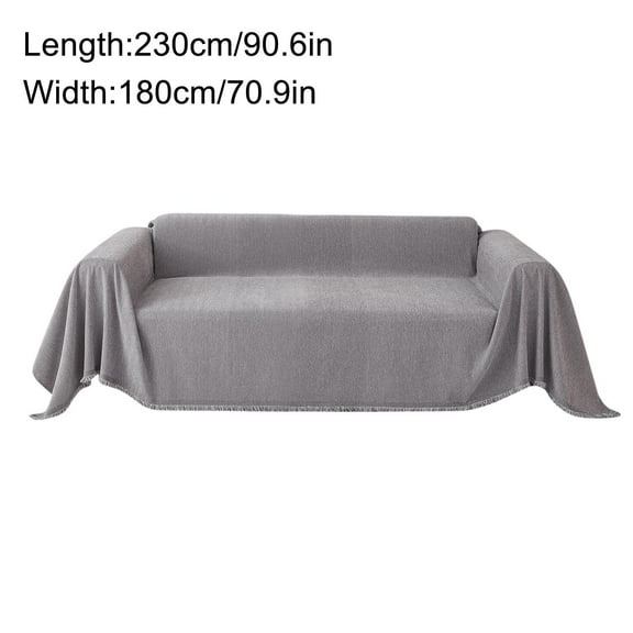 Todaioua Grey Couch Cover Sectional Sofa Covers X Large - Sofa Throw Cover - Reclining Sectional Sofa Slipcover - Multi-Use Decorative Couch Protector for Pets - Couch Cover for Dogs