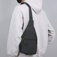 thumbnail image 1 of Todaioua Men's Tactical Chest Bag - Stylish Casual Waterproof Sling Backpack with Large Capacity - Durable One Shoulder Crossbody Bag for Everyday Use Black, 1 of 6