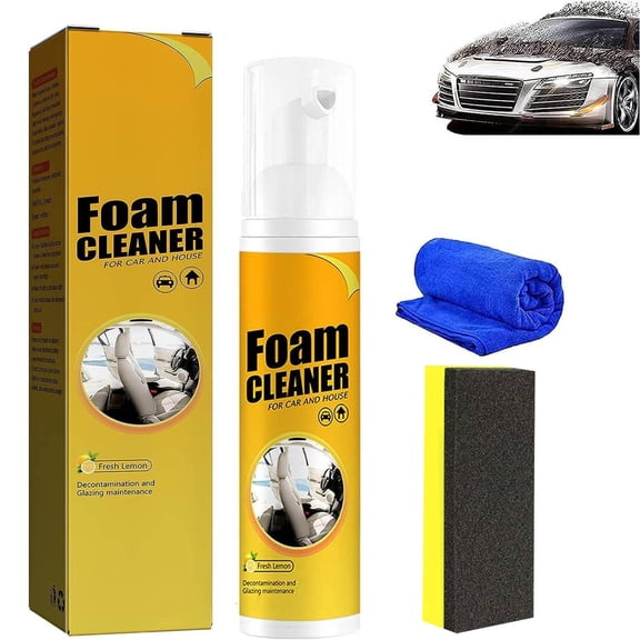 Multi-Purpose Foam Cleaner, Upgraded Foam Cleaner all Purpose Car Magic Foam Cleaner, Multifunctional Car Foam Cleaner Bubble Cleaner Foam Spray, Foam Cleaner for Car