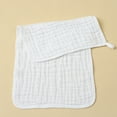 thumbnail image 1 of Todaioua Organic Cotton Muslin Burp Cloths for Babies - Soft and Absorbent Baby Burp Rags for Boys and Girls - Newborn Essentials, Reusable and Washable, 6 Pack whtie, 1 of 4