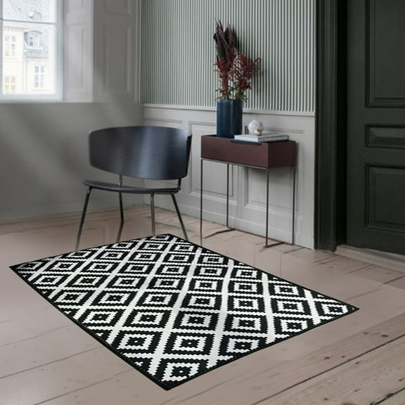 Quinlirra Clearance Outdoor One-sided Rug Mats, Reversible Portable Outdoor Carpet for Outdoors, Patio, Backyard, Deck, Picnic, Beach, Trailer, Camping (19.69*31.5 inch)