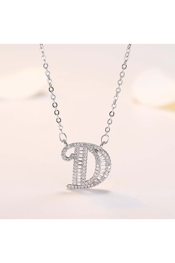 Personalized Mother Daughter Necklace with 26 English Words, Custom Name Plated Jewelry for Women, Unique Gift for Mom and Daughter, DIY Name Necklace