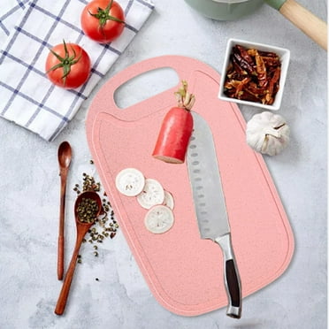 Plastic Cutting Boards for Kitchen, Dishwasher Safe Cutting Board , Thick Chopping Board for Meat, Veggies, Fruits, Easy Grip Handle, Non-Slip,Double-sided Design