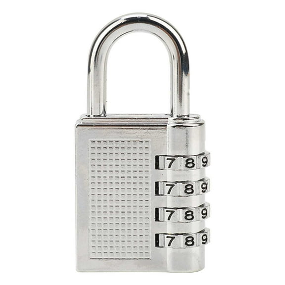 Shackle Small Combination Locker Lock, Padlock Combination with 4 Digit Codes, Resettable Luggage Locks, Combo Gym Locker Suitcase Gate Pad Lock