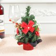 thumbnail image 1 of Todaioua Small Mini Christmas Tree 10 Inch,Tabletop Miniature Pine Christmas Tree with Hanging Ornaments, Artificial Xmas Tree, Best Christmas Holiday Party Decorations, 1 of 4