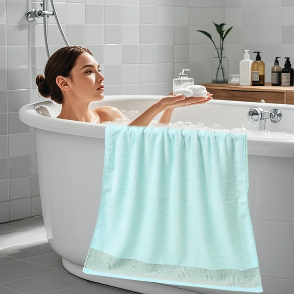 Todaioua Towels Jumbo Bath Sheet, Extra Large & Light Weight, Quicker to Dry, Super Soft & Absorbent, Perfect to Wrap Yourself in, Absorbent Quick-Dry Bamboo Towels for Bathroom