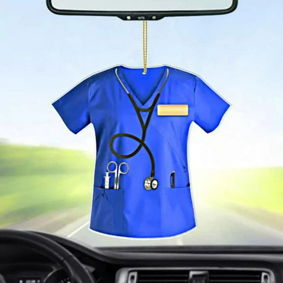 Todaioua Trendy Nurse Uniform Design Car Pendant Decoration - Acrylic Keychain Jewelry for Healthcare Professionals - Perfect Gift for Nurses, Doctors, and Medical Staff