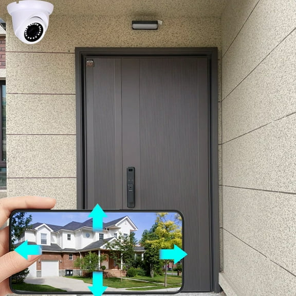 Todaioua WiFi Outdoor Security Camera,Plug-in WiFi Cam,Night Vision,2 Way Audio,Person Vehicle Detection,IP66 Weatherproof, for Home Surveillance For Remote Monitoring Via Mobile Phone