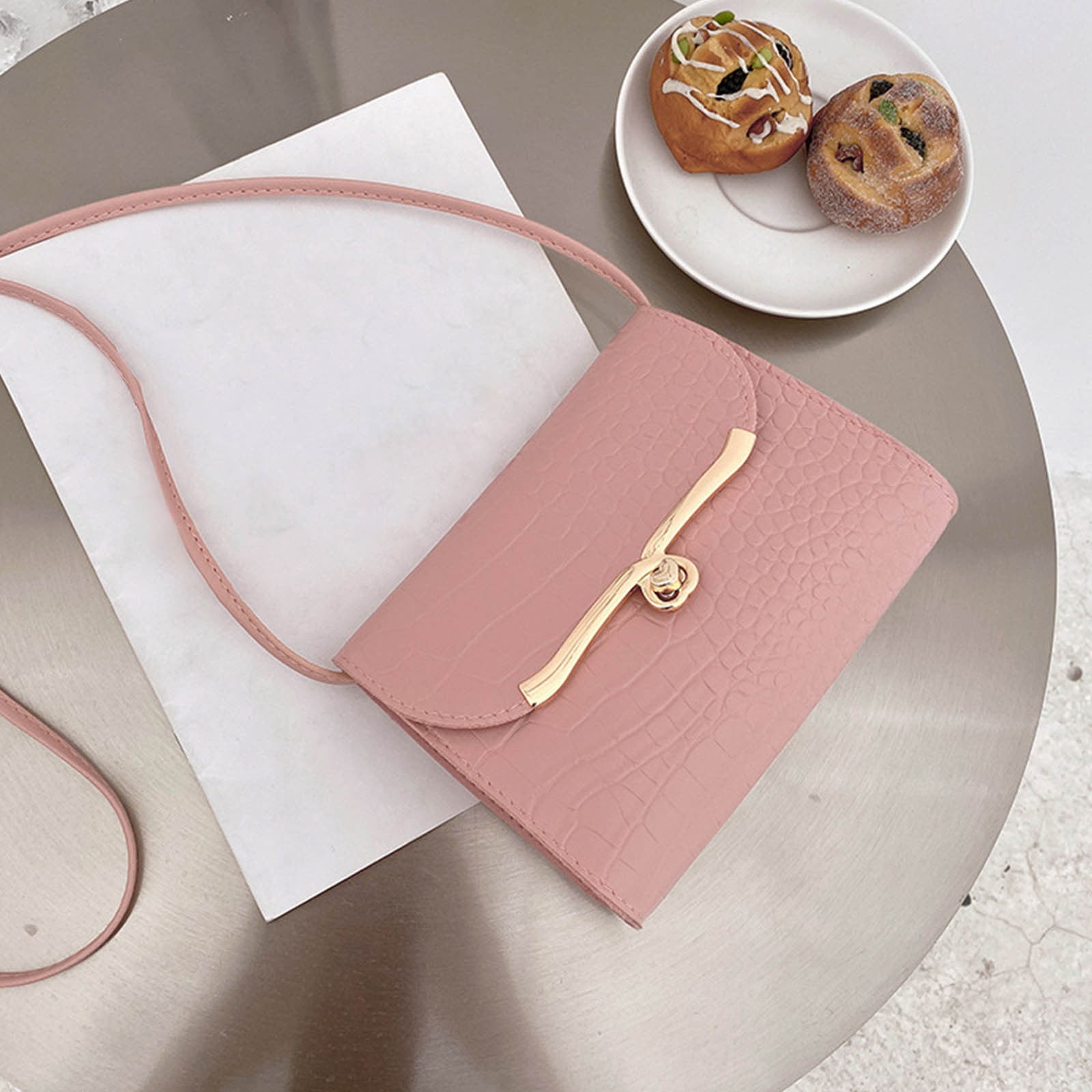 Women's crossbody soft leather elegant multi-pocket shoulder