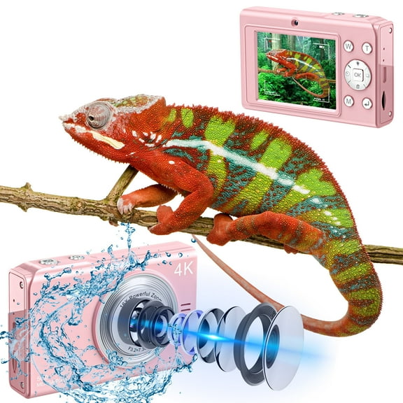 Todaioua Digital Ccd Camera Retro Entry-Level Campus Hd Travel Small Portable Vlog Card Machine hers Day Gifts