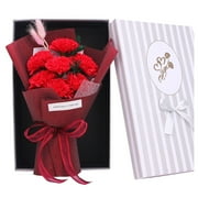 Quinlirra Easter Decor Home Decor Clearance Glitter Rose Bouquet Blue Artificial Rose Flowers Bouquet Everlasting Shiny Fake Roses Bouquet Love Gifts For Valentine's Day Gift Anniversary Engagement