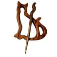 thumbnail image 1 of Quinlirra Easter Gifts for Women and Men Clearance Wooden Pattern Brooch Unique Fashion Cute Wooden Small Brooch Suitable For Shawl Scarf Sweater Pullover, 1 of 2