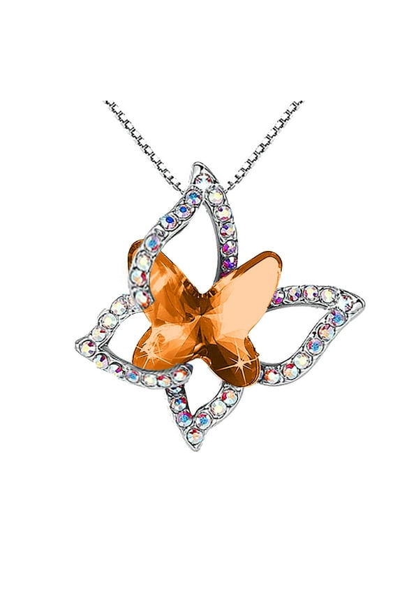 Easter Necklaces for Women Ladies Crystal Necklace Multicolor Fashion Pendant Necklace Easter Decor