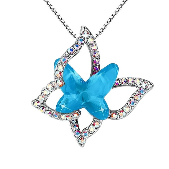 Easter Necklaces for Women Ladies Crystal Necklace Multicolor Fashion Pendant Necklace Easter Decor