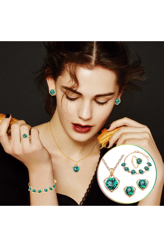 Easter Necklaces for Women Ladies Earrings Bracelet Necklace Set Pendant Necklace Easter Decor