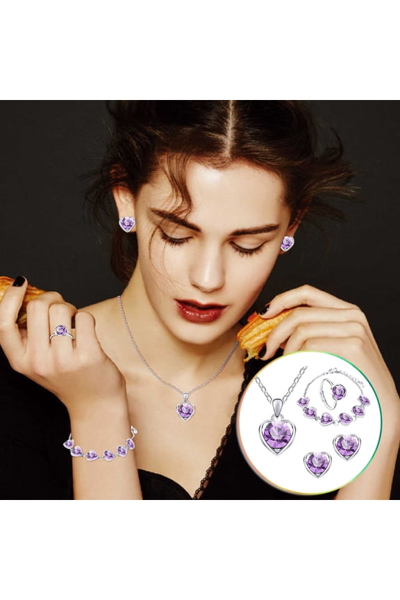 Easter Necklaces for Women Ladies Earrings Bracelet Necklace Set Pendant Necklace Easter Decor