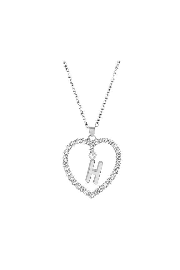Easter Necklaces for Women Pendant Necklace for Women Alphabet Jewelry Lover Heart Necklace Gifts Easter Decor