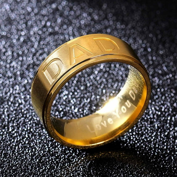 Easter Rings for Women Fashion Letter Men's Titanium Steel Jewelry 1pc Easter Decor
