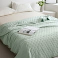 thumbnail image 1 of Quinlirra Green Cooling Bed Blankets, King Breathable Lightweight, 1 of 8