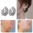 thumbnail image 1 of Hair Clip Without Ear Hole Slimming Ear Rings Metal Ear Nail Multilayer Diamond Inlaid C-Shaped Lymph Detumescence Ear Rings 鉁?Upgraded, 1 of 9