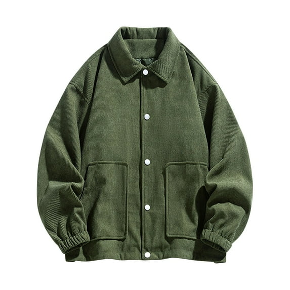 Quinlirra Hoodeless Jackets for Men Men's Solid Color Casual Loose Fitting Long Sleeved Hooded Jacket Hoodless Casual Outwear Jackets