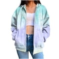 thumbnail image 1 of Quinlirra Hoodies for Women with Designs Women's Non Positioning Printed Long Sleeved Regular Sleeve Top Hoodie, 1 of 5