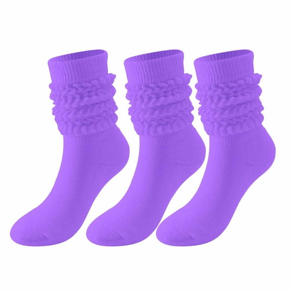 Todaioua Men'S and Women'S Stockings Winter Solid Color Warm Bubble Socks Extra Long Tight Knitted Pile Socks Summer Fridays Travel Essentials