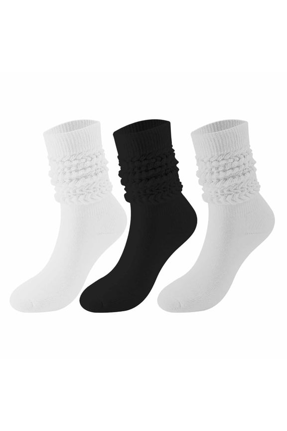 Men'S and Women'S Stockings Winter Solid Color Warm Bubble Socks Extra Long Tight Knitted Pile Socks Summer Fridays Travel Essentials