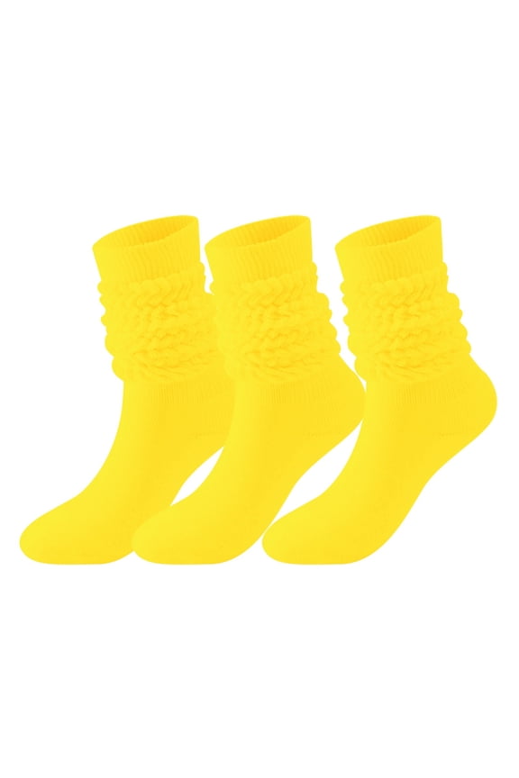 Men'S and Women'S Stockings Winter Solid Color Warm Bubble Socks Extra Long Tight Knitted Pile Socks Summer Fridays Travel Essentials