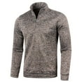 thumbnail image 1 of Quinlirra Men's & Big Men's Fashion Shirts Men's Casual Color Stand-up Collar Long Sleeve Pullover Blouse Tops, 1 of 5
