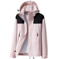 thumbnail image 1 of Quinlirra Mens Fleece Jackets Full Zip Men's Casual Jacket Loose Color Blocking Outdoor Sprinter Long Sleeved Hooded Casual Jacket/jacket, 1 of 4