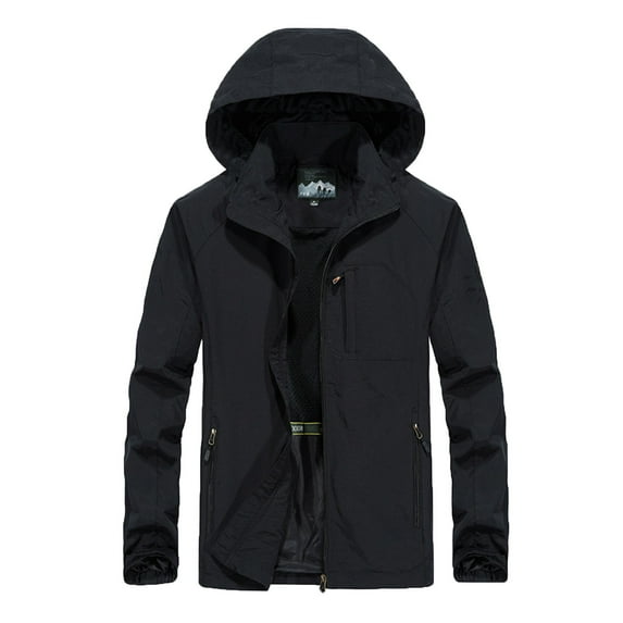 Quinlirra Mens Jackets Sale Winter Men Fashion Zipper Casual Windproof Loose Outwear Jacket Coat
