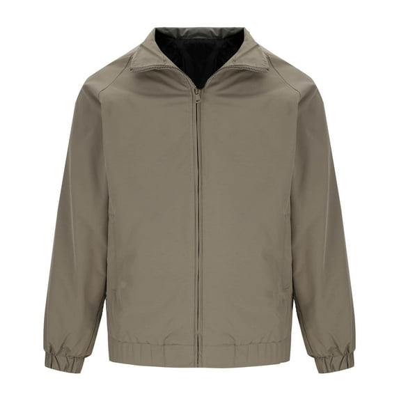 Quinlirra Mens Jackets Fall Man Stand Collar Solid Color Jacket The Annals Leisure Fashion Easy Comfortable Lovers Loose Coat