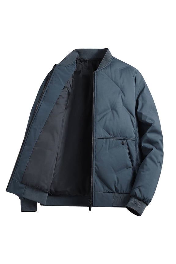 Mens Lightweight Jackets Big and Tall Men's Stitching Drawstring Hooded Slim Fashion Jacket Coat Outwear
