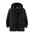 thumbnail image 1 of Quinlirra Mens Lightweight Jackets with Hood Men's Solid Color Casual Loose Fitting Long Sleeved Hooded Jacket Long Sleeve Hoodless Casual Outwear Jackets, 1 of 4