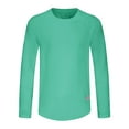 thumbnail image 1 of Quinlirra Mens T-shirts Round-Neck M-5XL Men's Summer Solid Color Lightweight Breathable And Solid Color Long Sleeved, 1 of 5
