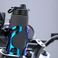 thumbnail image 1 of Quinlirra Motorcycle Water Bottle Holder, Size Adjustable Motorcycle Cup Holder, Durable Bike Cup Holder, Bicycle Drink Cage Suit for Handlebar & Frame-Blue&3.15*5.2inch, 1 of 9