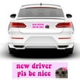 thumbnail image 1 of Todaioua New Driver Please Be Patient Bumper Sticker (Vehicle Safety Drive Safely Safe Student Driver Learning Vinyl Decal for Cars, Trucks, and Vans, 1 of 5