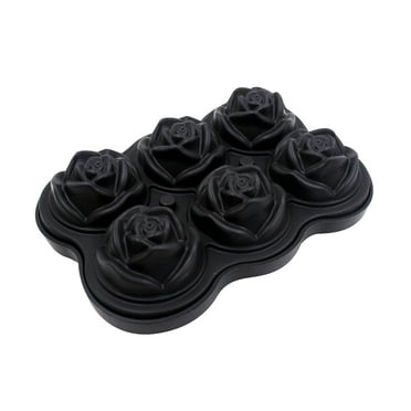 Todaioua Rose Flower Ice Cocktail Mix Ice Rose Flower 6 with Silicone Ice Tray Items