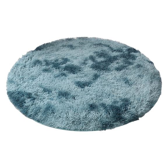 Round Rug, 31.5 Inch Fluffy Circle Area Rug for Kids Room Bedroom Living Room Home Decor, Super Soft Cute Non Slip Circular Rug, Shaggy Plush Nursery Carpet
