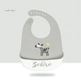 thumbnail image 1 of Quinlirra Silicone Baby Bibs for Boys Girls, Waterproof Toddler Bibs, Unisex Baby Bibs for Eating, BPA Free, Soft Cute Silicone Bibs with Large Food Catcher-B&9.05*12.2inch, 1 of 8